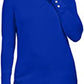 JM Women's Collection Suéter de gola alta com mangas tachinhas Azul Tamanho XXG