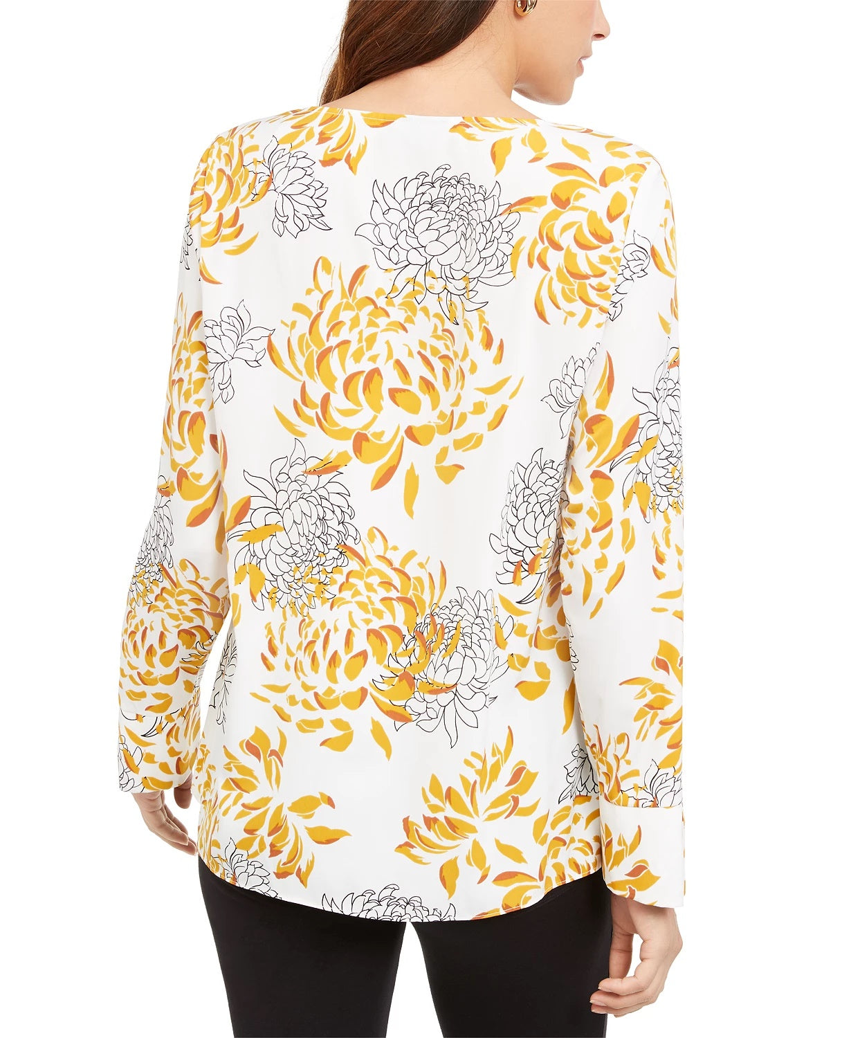 Blusa Alfani Feminina Twist-Front Amarela Tamanho P