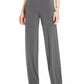 Calça feminina Alfani Petite Knit Wide Leg Cinza Escuro Tamanho Petit