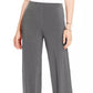 Calça feminina Alfani Petite Knit Wide Leg Cinza Escuro Tamanho Petit