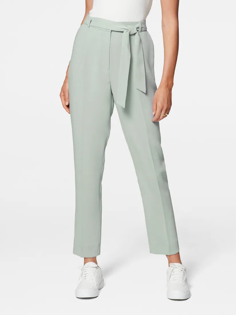 Calças afuniladas femininas Style &amp; Co com cintura amarrada, verde-escuro, tamanho 16