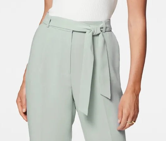 Calças afuniladas femininas Style &amp; Co com cintura amarrada, verde-escuro, tamanho 16