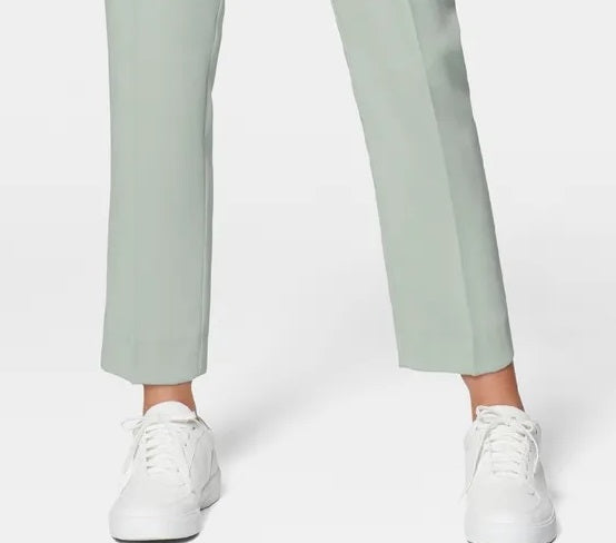 Calças afuniladas femininas Style &amp; Co com cintura amarrada, verde-escuro, tamanho 16