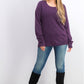 Karen Scott Suéter Listrado Texturizado Feminino Roxo Tamanho P