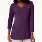 Karen Scott Suéter Feminino Gola V Roxo Médio Tamanho Extra Grande