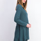 Suéter túnica feminino estilo &amp; co, comprimento alto e baixo, verde médio, tamanho médio