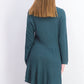 Suéter túnica feminino estilo &amp; co, comprimento alto e baixo, verde médio, tamanho pequeno