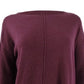 Suéter túnica feminino com costura frontal estilo &amp; co, roxo, tamanho extragrande