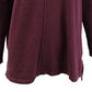 Suéter túnica feminino com costura frontal estilo &amp; co, roxo, tamanho extragrande