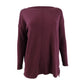 Suéter túnica feminino com costura frontal Style &amp; Co, tamanho médio, roxo, tamanho extrapequeno