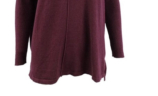 Suéter túnica feminino com costura frontal Style &amp; Co, tamanho médio, roxo, tamanho extrapequeno