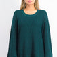 Suéter pulôver feminino estilo boxy knit verde tamanho médio