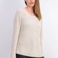 Suéter pulôver feminino estilo &amp; co, tamanho extra pequeno, branco