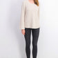 Suéter pulôver feminino estilo &amp; co, tamanho extra pequeno, branco
