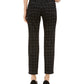 Calça jeans skinny xadrez Bristol Mckenna feminina Charter Club, preta, tamanho 16