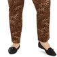 Calça jeans feminina Charter Club Plus Lexington com estampa animal, marrom, tamanho 18W
