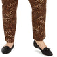 Calça jeans feminina Charter Club Plus Lexington com estampa animal, marrom, tamanho 20W
