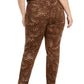 Calça jeans feminina Charter Club Plus Lexington com estampa animal, marrom, tamanho 16W