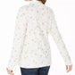 Karen Scott Blusa Feminina Snowy Glory Gola Falsa Branca Tamanho P