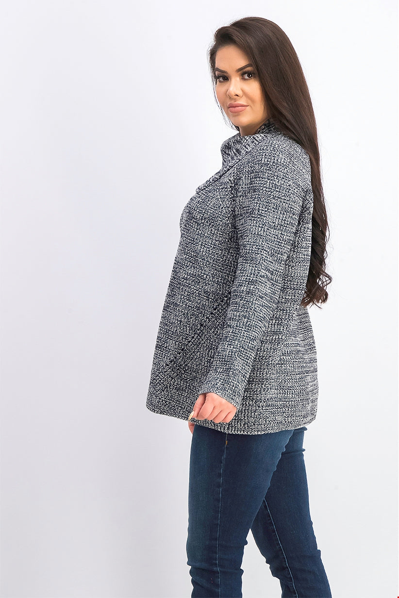 Suéter feminino de malha Pointelle da Style &amp; Co, preto, tamanho extra pequeno