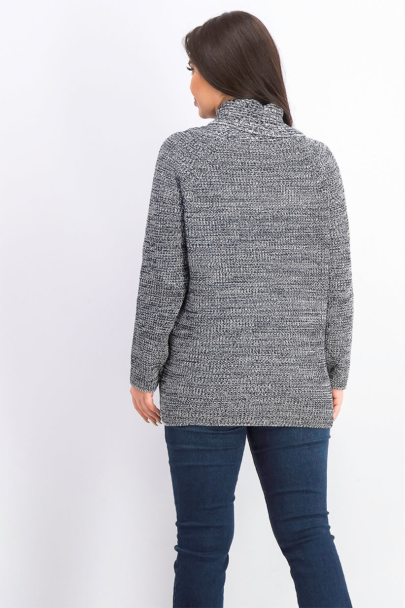 Suéter feminino de malha Pointelle da Style &amp; Co, preto, tamanho extra pequeno