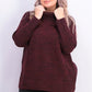 Suéter feminino de malha Pointelle Style &amp; Co, vermelho escuro, tamanho pequeno