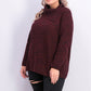 Suéter feminino de malha Pointelle Style &amp; Co, vermelho escuro, tamanho pequeno