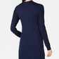 Cardigan feminino Maison Jules com abertura frontal, azul, tamanho grande