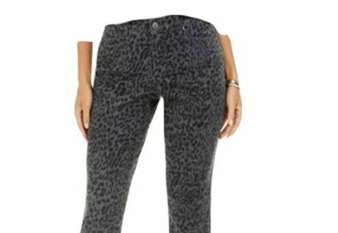 Calça jeans skinny estampada feminina Style &amp; Co Curvy-Fit cinza tamanho 12