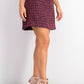 Minissaia de tweed feminina Maison Jules, rosa, tamanho 12