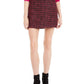 Minissaia de tweed feminina Maison Jules, rosa escuro, tamanho 2