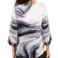 Blusa feminina Alfani estampada cinza tamanho X-G