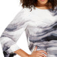 Blusa feminina Alfani estampada cinza tamanho X-G