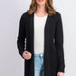 Cardigan feminino patchwork Charter Club preto tamanho grande