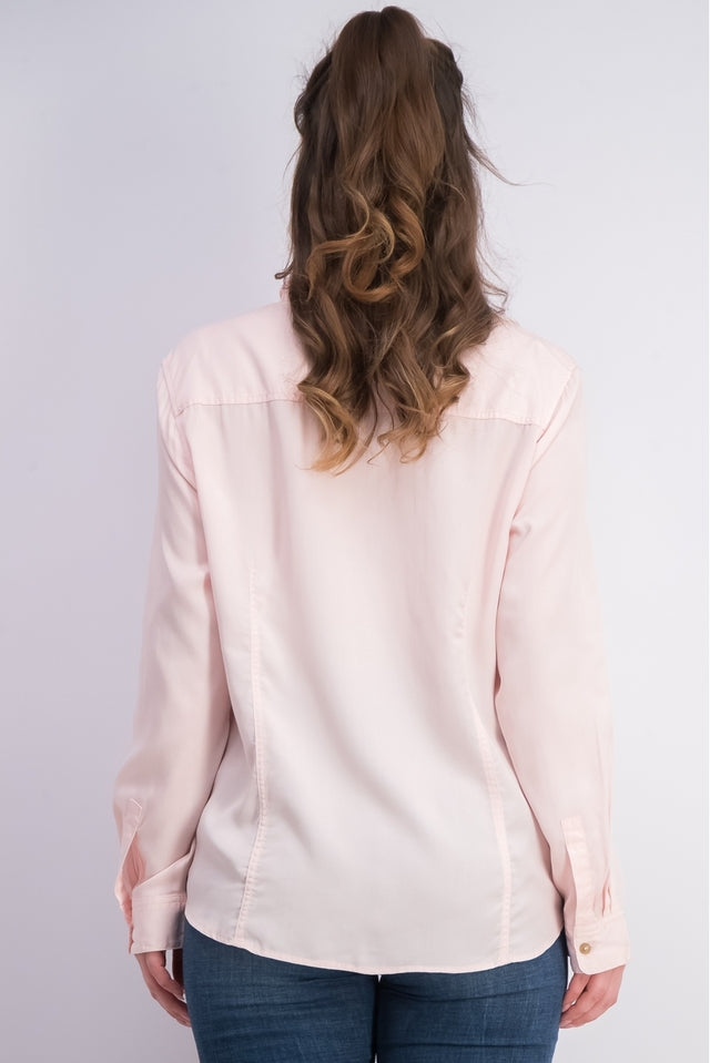 Camisa feminina de veludo cotelê liso Charter Club, rosa, tamanho médio