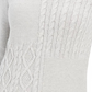 Suéter feminino Charter Club com patchwork e gola assimétrica, cinza, tamanho grande