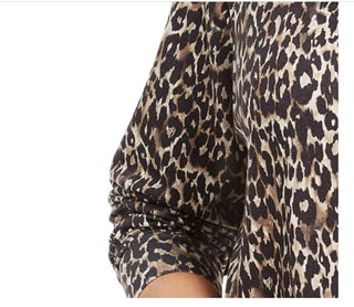 Ideology Moletom com capuz feminino plus size estampado redondo bege cáqui tamanho 3X