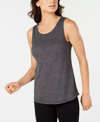 Ideology Women's Mesh Back Tank Top Black Size Small