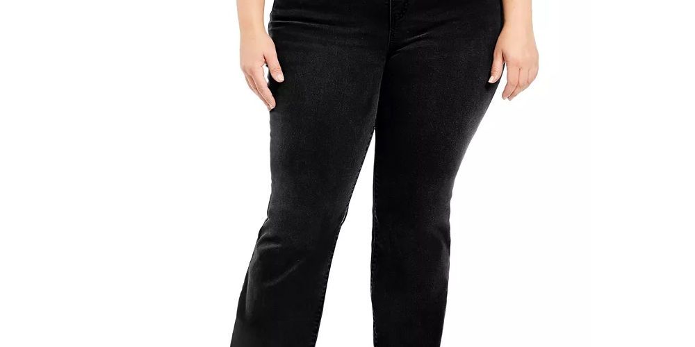 Jeans feminino Power Sculpt Bootcut da Style &amp; Co, preto, tamanho pequeno