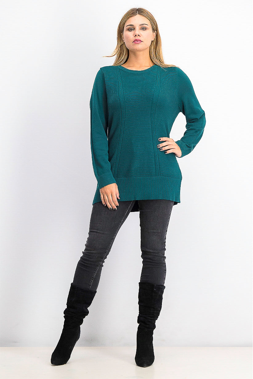 Suéter feminino estilo &amp; co com pontos mistos, verde, tamanho extra grande