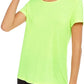 Ideology Camisetas e Tops Fitness Femininos para Corrida Verde Tamanho Grande