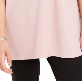 Túnica feminina Alfani com manga curta rosa tamanho pequeno