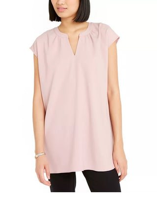 Túnica feminina Alfani com manga curta rosa tamanho pequeno