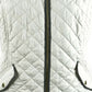 Colete feminino Charter Club de veludo flocado, branco, tamanho pequeno
