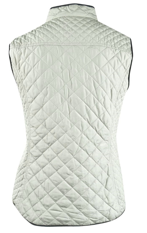 Colete feminino Charter Club de veludo flocado, branco, tamanho pequeno