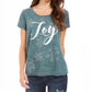 Camiseta feminina Joy Graphic da Style &amp; Co, verde, tamanho XXG