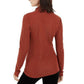 INC International Concepts Feminino Shimmer Gola Alta Vermelha Tamanho Extra Grande