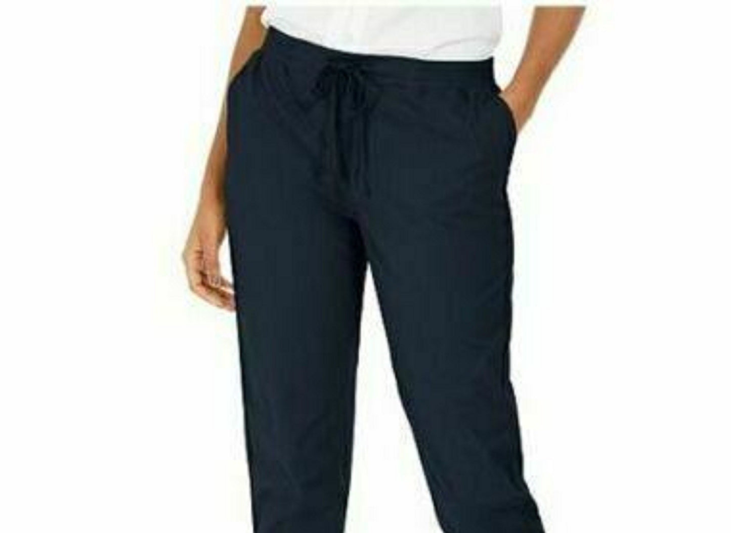 Calça utilitária com punho e fecho pull-on feminina Style &amp; Co, azul escuro, tamanho 4