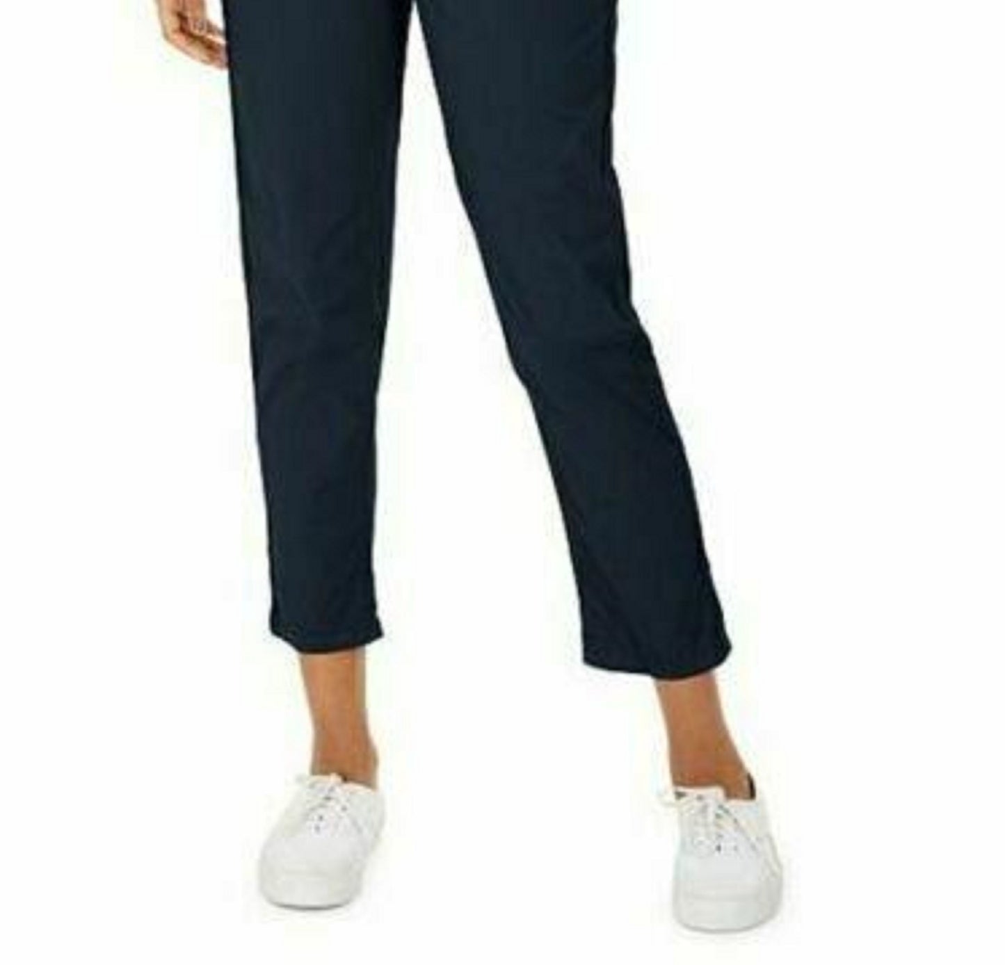 Calça utilitária com punho e fecho pull-on feminina Style &amp; Co, azul escuro, tamanho 4