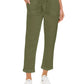 Calça utilitária com punho e fecho pull-on feminina Style &amp; Co, verde, tamanho 4